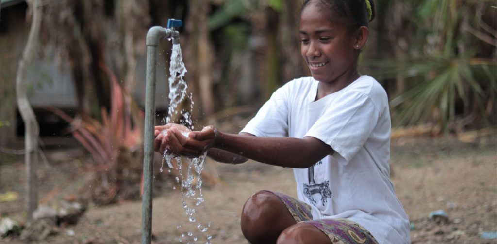 Akses air bersih dibuka oleh proyek “Run for Equality” di Nagekeo. | Sumber: Plan Indonesia & Jelajah Timur