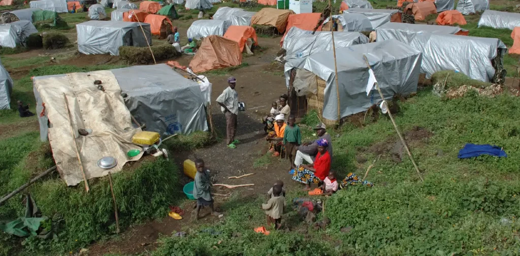 Kamp pengungsi Kibumba di Rwanda