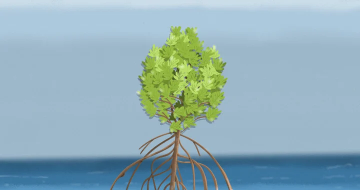Ilustrasi pohon mangrove