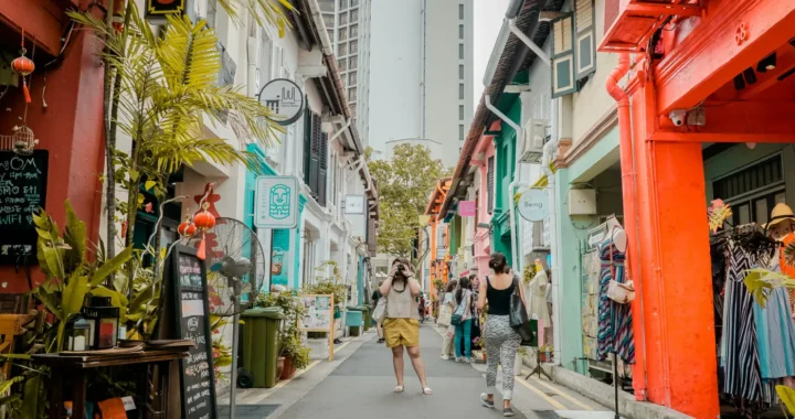 pasar jalanan di Singapura