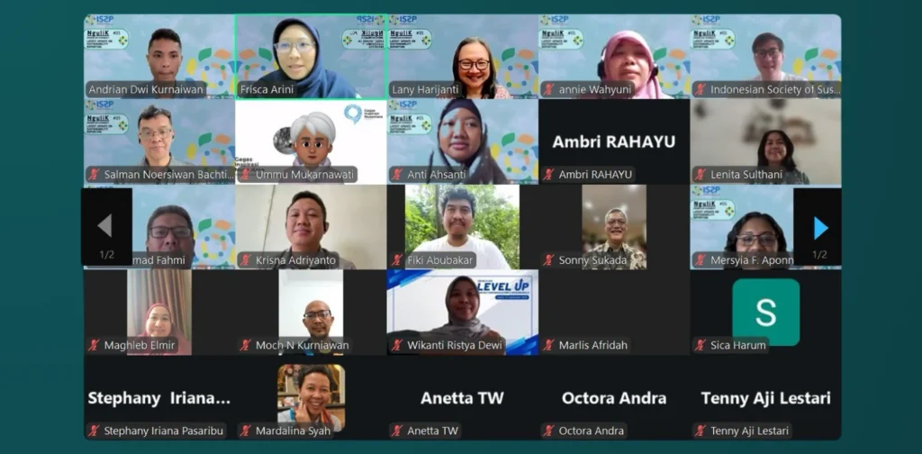beberapa orang dalam layar zoom
