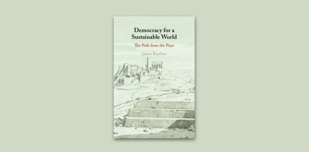 Cover Buku Democracy for a Sustainable World: The Path from the Pnyx, James Bacchus.