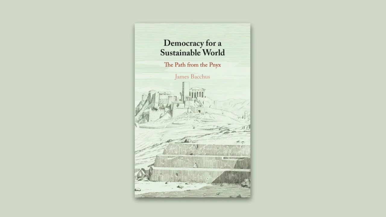 Cover Buku Democracy for a Sustainable World: The Path from the Pnyx, James Bacchus.